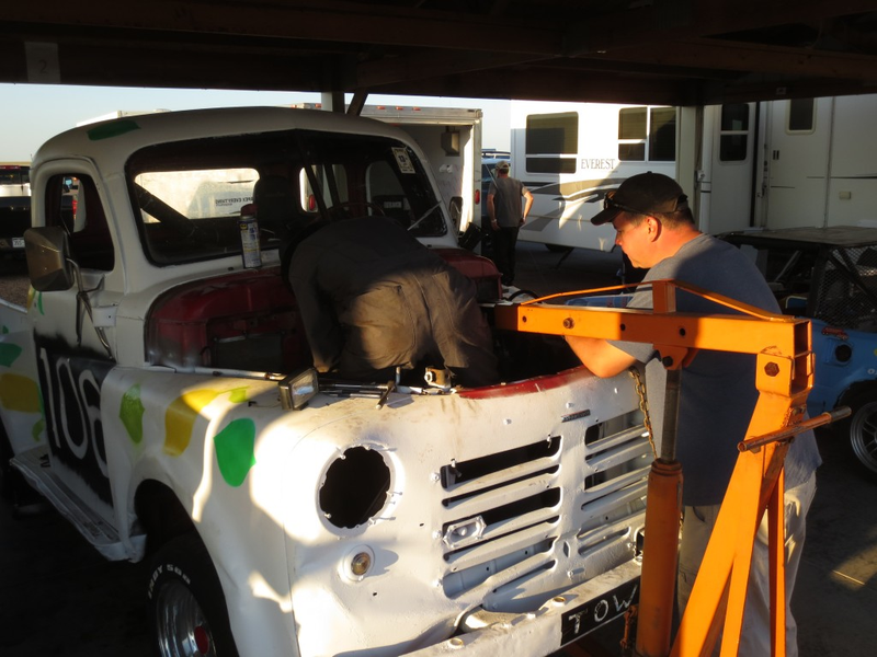 Engine swap in progress.